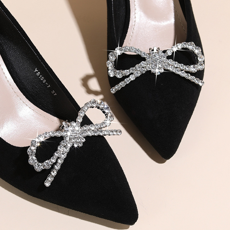 Removable cross-border wedding shoes high heels accessories shoes flower shoe buckle decorative clip DIY alloy rhinestone all-match upper Removable cross-border wedding shoes high heels accessories shoes flower shoe buckle decorative clip DIY alloy rhinestone all-match upper