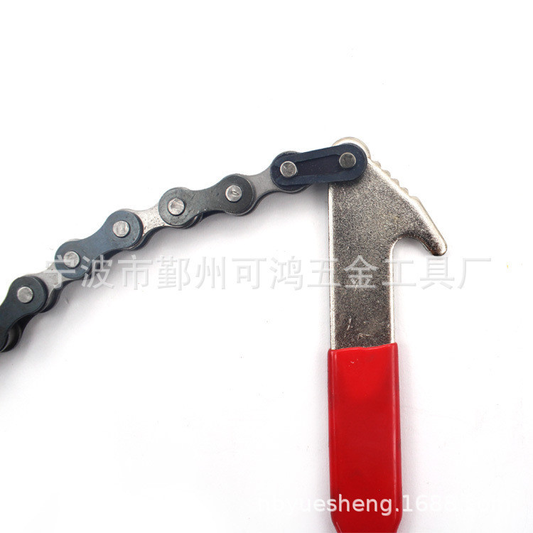 可鸿工具宁波机油滤清器板手链条机油格汽修工具手动碳钢可调节