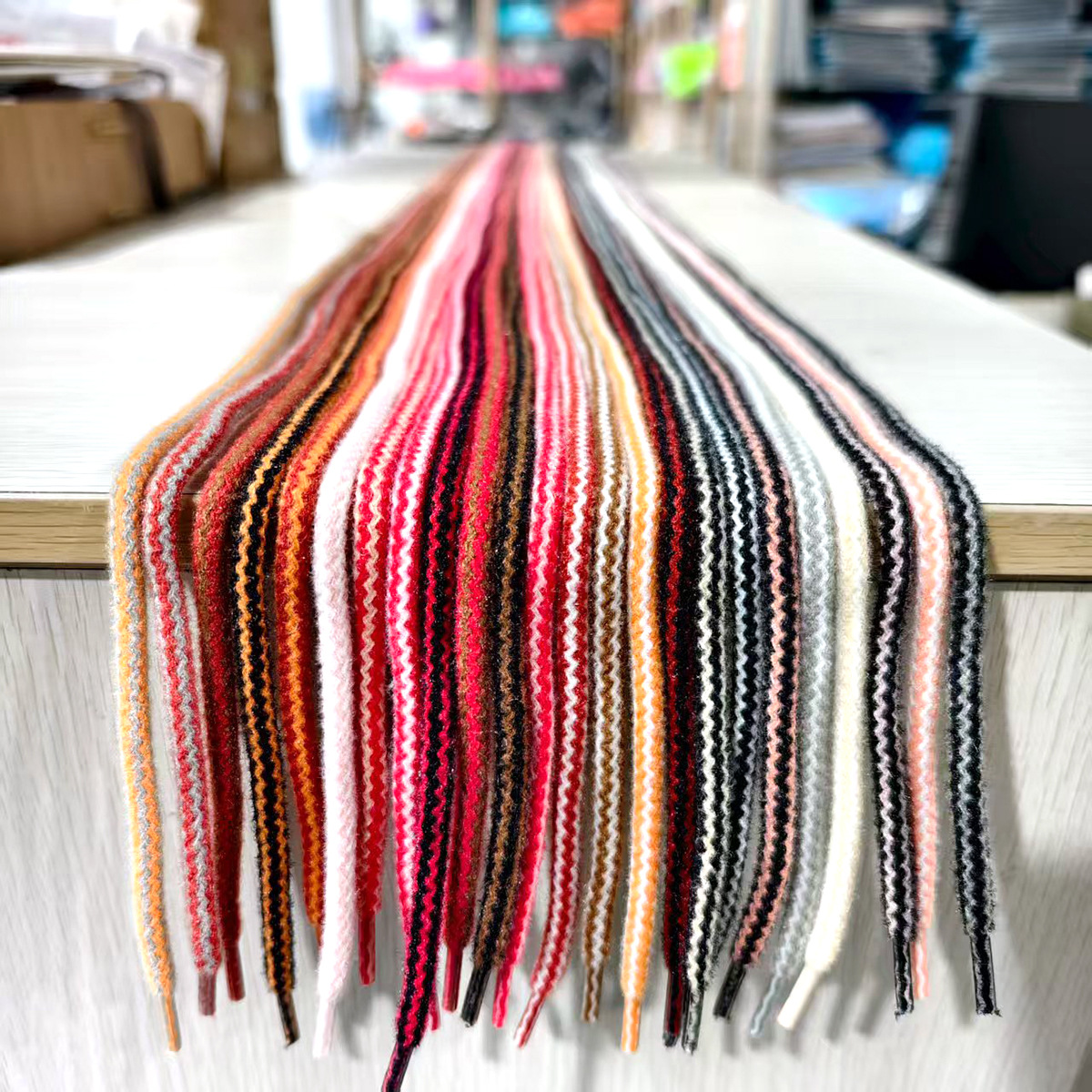 5mm otoño invierno cristal brillante lana ondulada cuerdas de trenzado core chaquetas cuerdas de cintura para teléfonos móviles decoración colgante redonda
