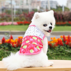 Summer and Autumn Thin Pet Clothes for Dogs, Cats, French Bulldogs, and Teddy Bears - Cartoon Style Vests - Manufacturer Wholesale