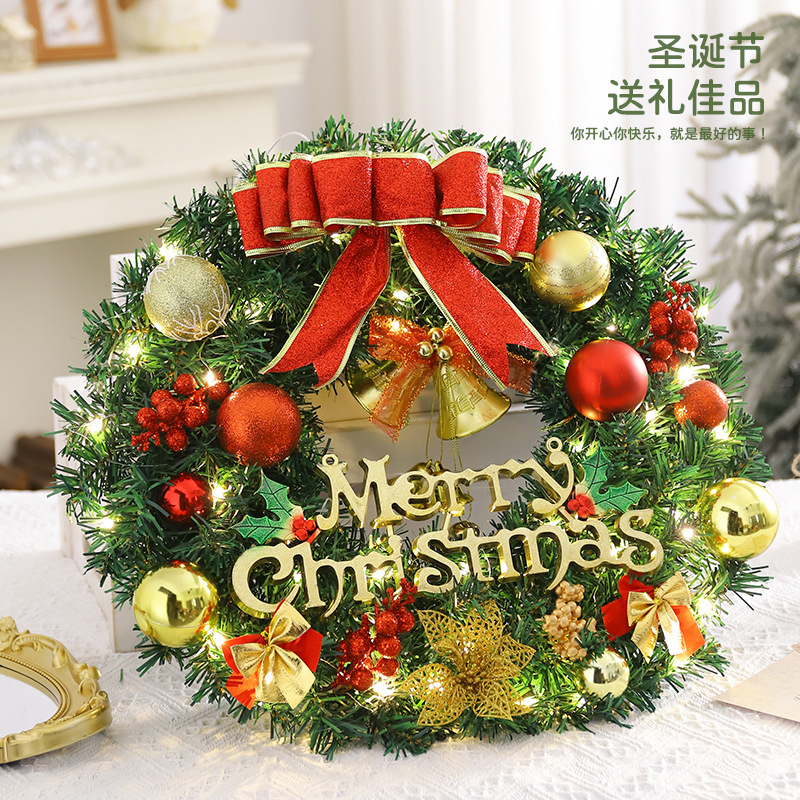 Amazon popular guirnalda de Navidad ratán 40/50/60cm decoración de Navidad Garland decoración escena diseño