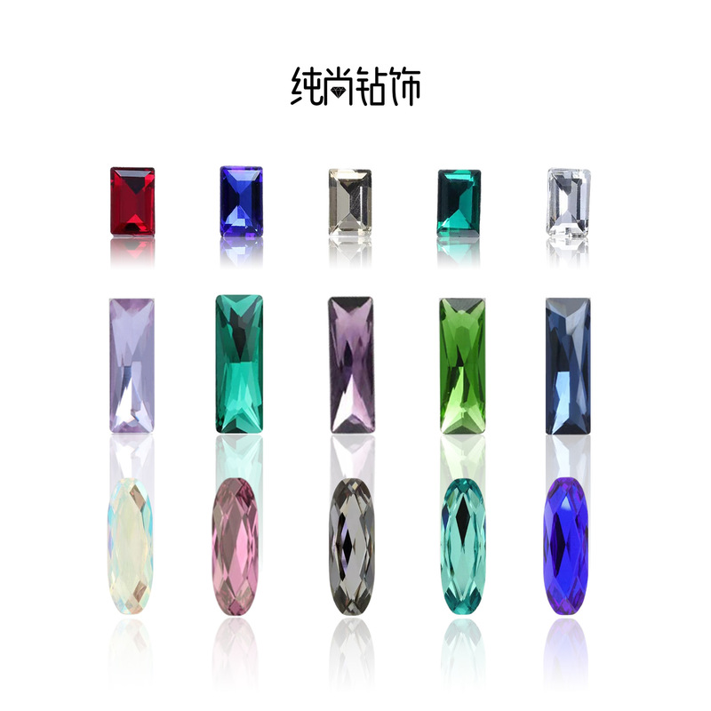 Spot wholesale long strip pointed bottom shaped crystal glass drill mobile phone case perfume seat luggage DIY stick drill Spot wholesale long strip pointed bottom shaped crystal glass drill mobile phone case perfume seat luggage DIY stick drill