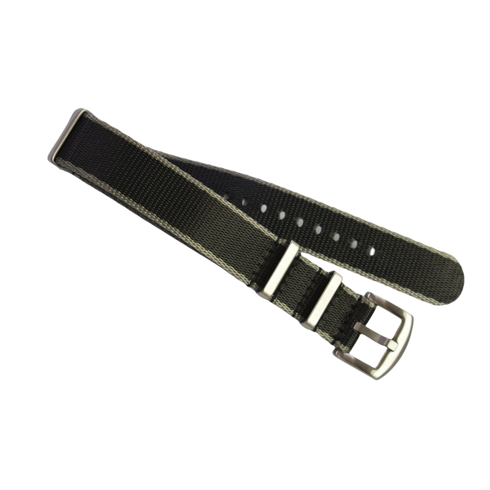 Correa de reloj de nailon NATO al por mayor en stock, correa de reloj de nailon tejida de 20/22 mm compatible con relojes.