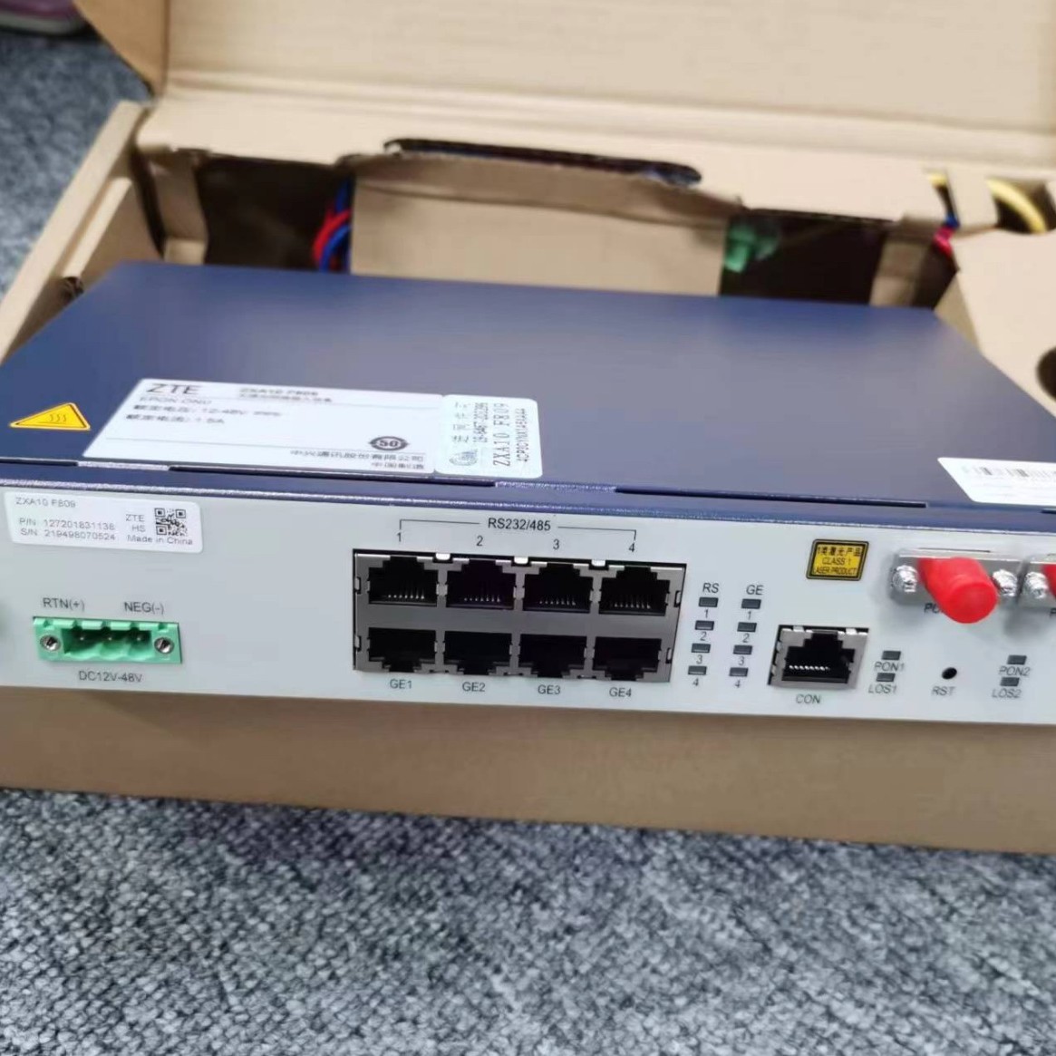 ZTE ZXA10F814-24GE E821-XGS ONU equipment optical network unit
