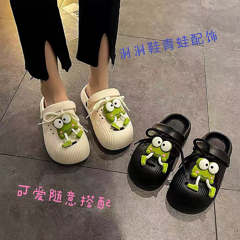 A generation of explosions three-dimensional long legs frog hole shoes buckle removable diy cartoon upper shoe flower accessories
