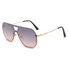 Fashionable universal metal sunglasses suitable for men and women, wholesale, European style