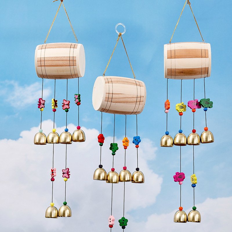 Creative Waist Drum Colorful Wind Chime Decorative Home Decor Hanging Accessory Metal Retro Wind Chime Ethnic Style