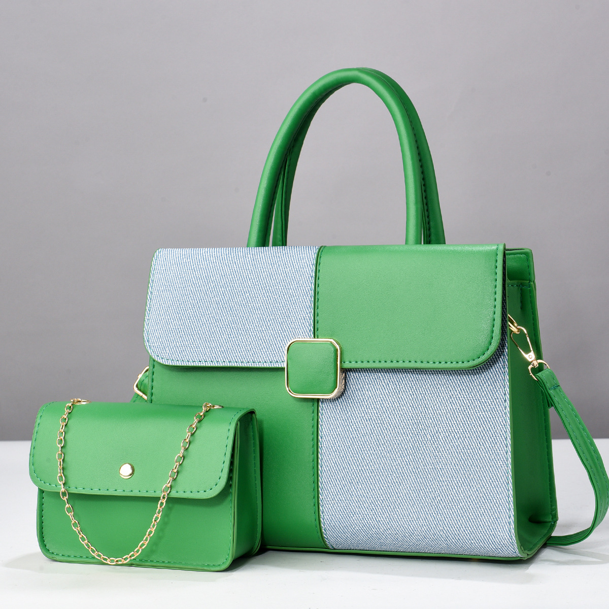 Temperamento bolso de mujer bolso de hombro todo fósforo nuevo bolso grande versión coreana del bolso de mensajero de primavera y verano de las mujeres de moda