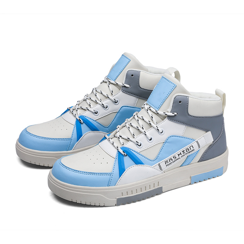 Zapatos de hombre Otoño e Invierno nueva moda alta-top deportes casual zapatos de tablero de todos los partidos nicho diseño original zapatos de moda de estudiante de secundaria