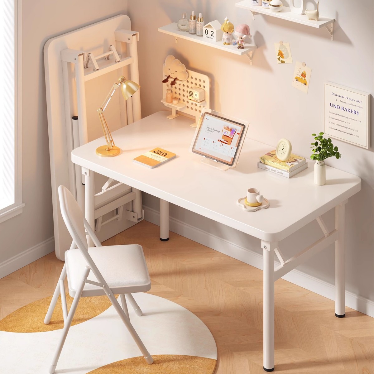 Foldable Computer Desk Bedroom Household Simple Desk Student Writing Desk Desktop Desk Simple Modern Table