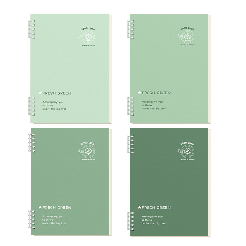 Fuente fábrica núcleo de hojas sueltas verde simple B5 papel de hojas sueltas grueso núcleo de reemplazo A5 línea horizontal núcleo interior azul simple escuela secundaria