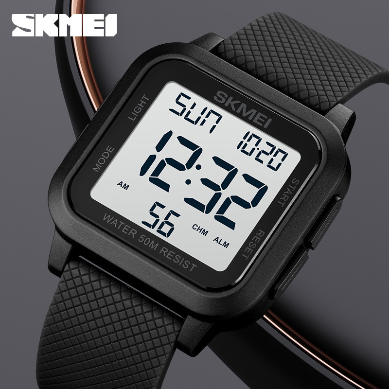 Skmei 1894 reloj hombres y mujeres deportes impermeable estudiante Moda simple multifuncional luminoso reloj electrónico