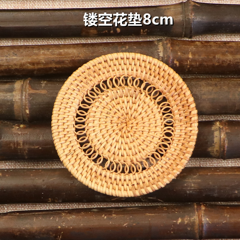 등나무매트 중공꽃매트 8cm