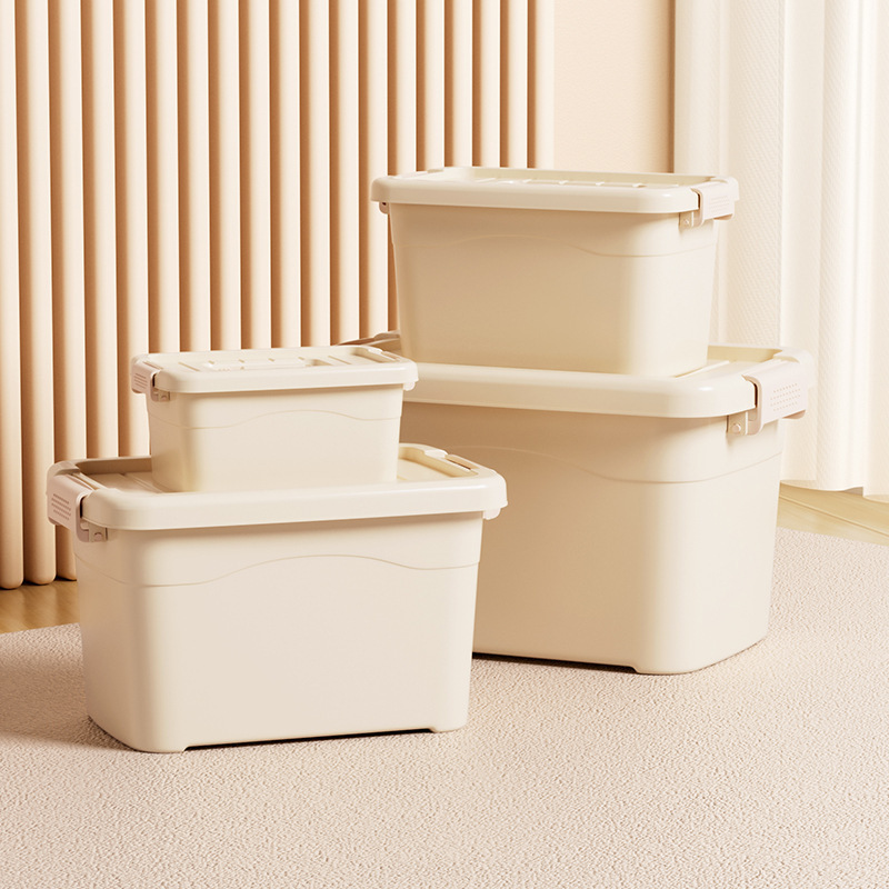 Household Miscellaneous Storage Box Living Room Large-Capacity Clothing Storage Waterproof Dustproof Thickened Desktop Storage Box