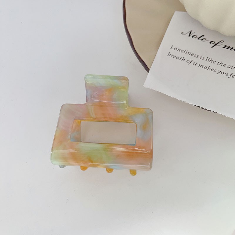 Women'S Gender Simple Style Style Simple Style Colorful Rectangle Acetic Acid Sheets Hair Claws