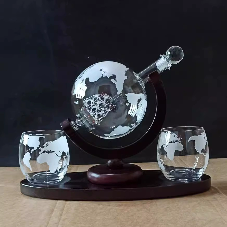 Графин из боросиликатного стекла, сферический pourer, контейнер для иностранного вина, бутылка для белого вина, бутылка для крафтового вина