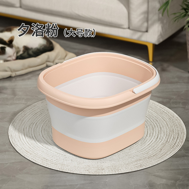 Baño de pies plegable sobre pantorrilla portátil nuevo tipo con cubierta de aislamiento térmico hogar baño de pies dormitorio baño de pies bañera de pies