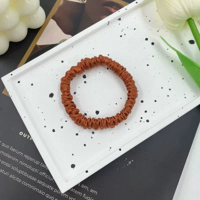 1cm Hair Flower Fashion Hair: Saç üçün rezinlər - brown-light-coffee