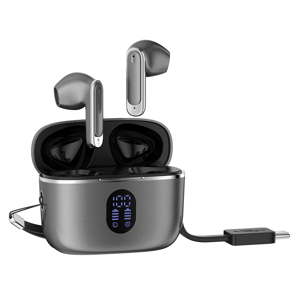 Bluetooth-Sport-In-Ear-Kopfhörer mit aktiver Geräuschunterdrückung, hochklarer Sprachqualität, digitaler Anzeige und extralanger Akkulaufzeit A9Pro - 6