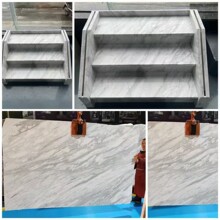 爵士白大理石楼梯踏步地板耐磨装修酒店家装别墅不包邮可代发物流
