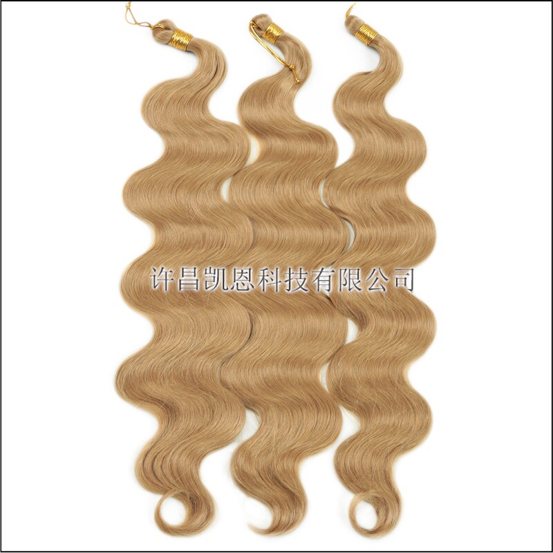 Synthetic High-Temperature Fiber Wavy Wig Body Wave 24 Inch Crochet Hair Snake Curl Large Braid Hair Bundle