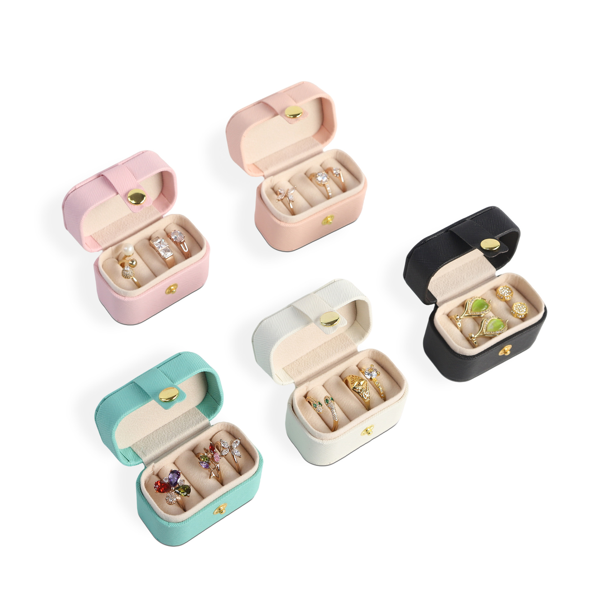 Spot mini joyero simple ins viento viaje aretes portátiles anillo collar joyería caja de almacenamiento