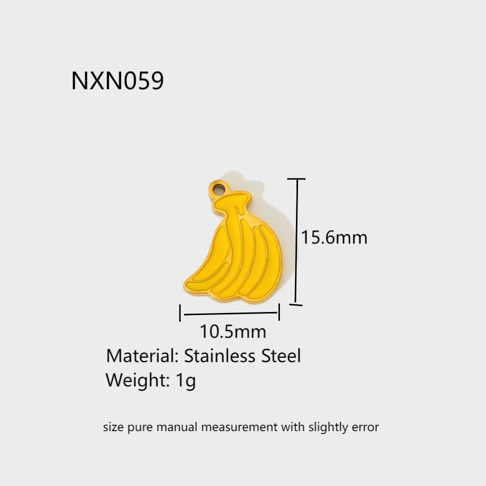 2g Weight 0.03µm-0.05µm Gold Plating Thickness PVD Coated Gold Plating Process Pendant Jewelry Making Type 18K Real Gold Plated Plating Material 1 Piece Quantity 304 Stainless Steel Material Cherry, Fruit, Strawberry, Banana Pattern Cute Style Enamel Craft 1 Piece 304 Stainless Steel Cherry Fruit Strawberry Polished Pendant DIY Ornament Accessories 9