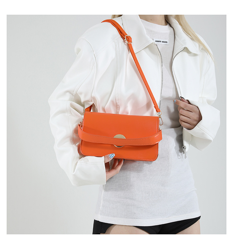 461g Weight Magnetic Buckle Closure Type Single Shoulder Strap Strap Type Crossbody Bag Bags Type Daily Occasion Pu Leather Material Solid Color Pattern All Seasons Season Women's Gender Classic Style Style Square Shape Small Size Women's Small Pu Leather Solid Color Classic Style Square Magnetic Buckle Crossbody Bag 14