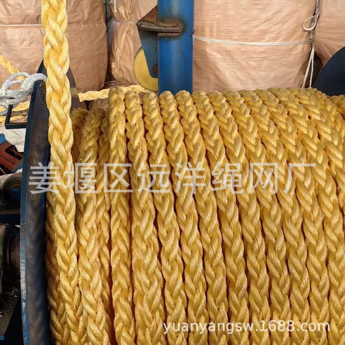 Прямые поставки с завода: сверхпрочный, износостойкий 8-прядный швартовный канат двойной конструкции из композитного морского волокна (полиэстер/полипропилен)