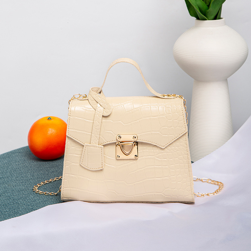 Bolso de piedra coreano 2022 bolso de mano de mujeres bolso de mano simple bolso de cocodrilo Kelly image 12