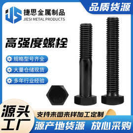 厂家直销12.9 8.8 10.9 发黑镀锌高强度外六角螺栓内六角螺丝螺母