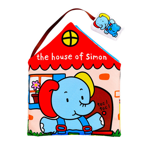 LakaRose baby Montessori cloth book, baby elephant Simon life skills training, Montessori teaching aids