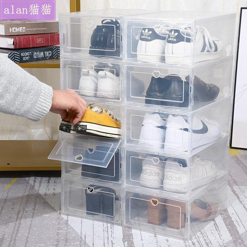 PP thickened plastic shoe box for storag...