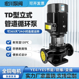 TD50-59G/2 立式 TD 管道泵 医院门诊楼中央空调冷却水循环增压泵