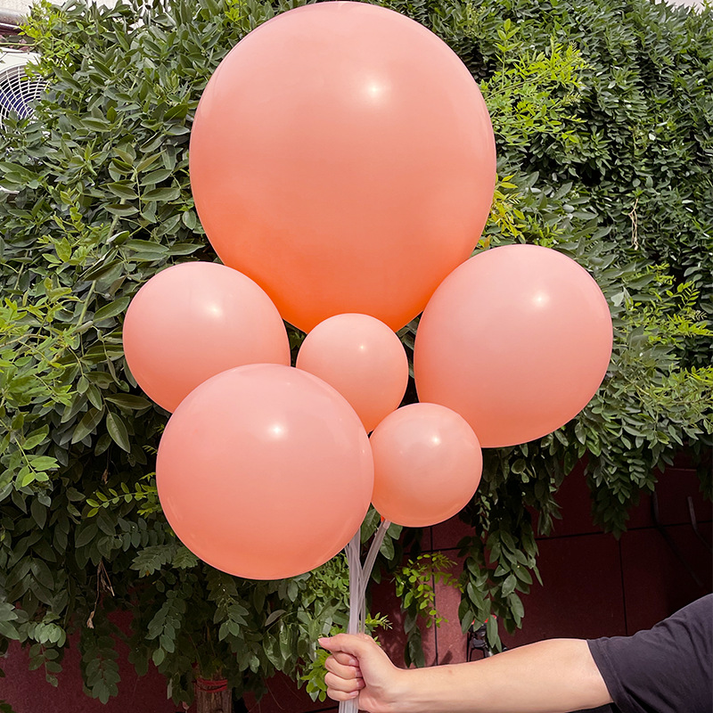 Al por mayor, globos naranja de melocotón de 5 pulgadas, 10 pulgadas, 12 pulgadas, 18 pulgadas, globos de melocotón de agua personalizados, decoración de fiesta