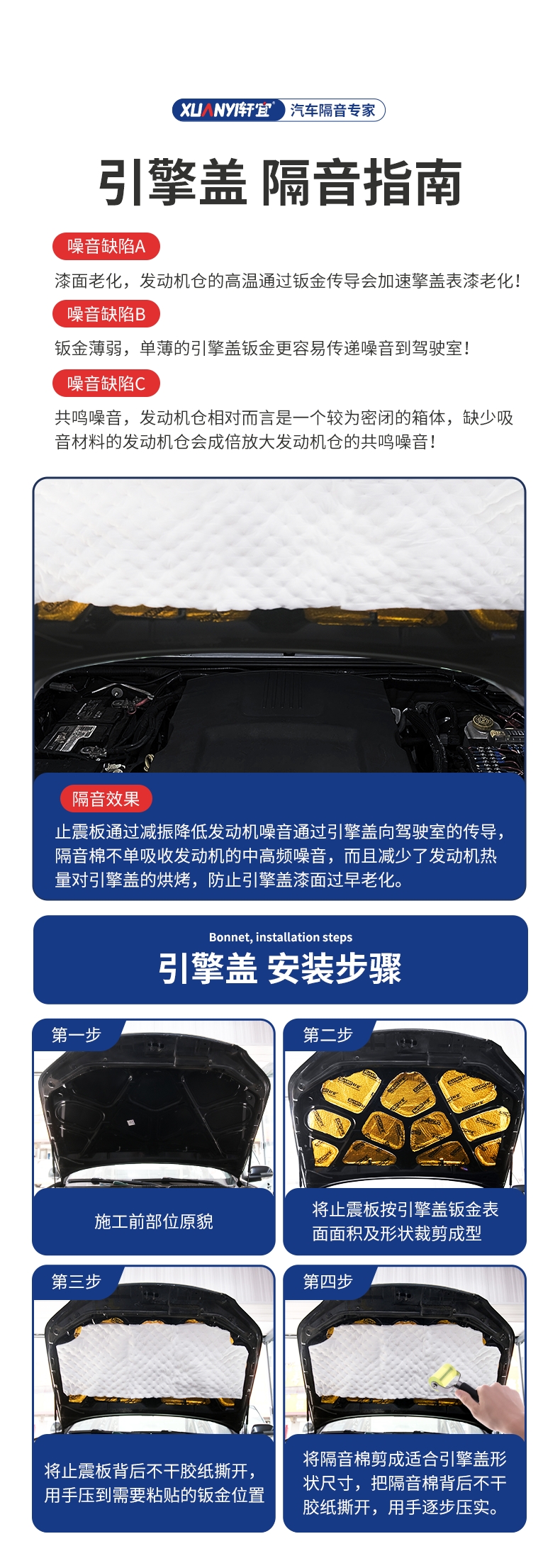Car sound insulation anti-vibration board whole car sound insulation cotton material four-wheel sound absorption cotton four-door modified door noise reduction sticker self-adhesive