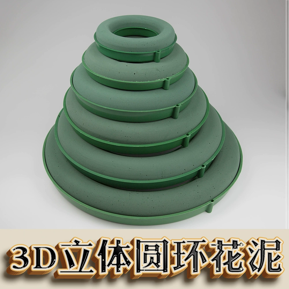 Рождественские кольца цветочная грязь Рождественские кольца цветочная грязь глиняный цветочная глиняный салон основание двери и окна декоративные цветочные композиции ручной работы diy