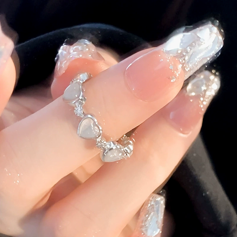 Серебряное кольцо, брендовый аксессуар, кошачий глаз, оптовая продажа, на указательный палец