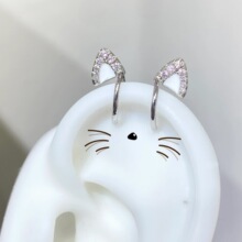 无需耳洞猫耳耳骨夹耳轮夹时尚可爱卡哇伊甜美少女无耳洞耳骨夹