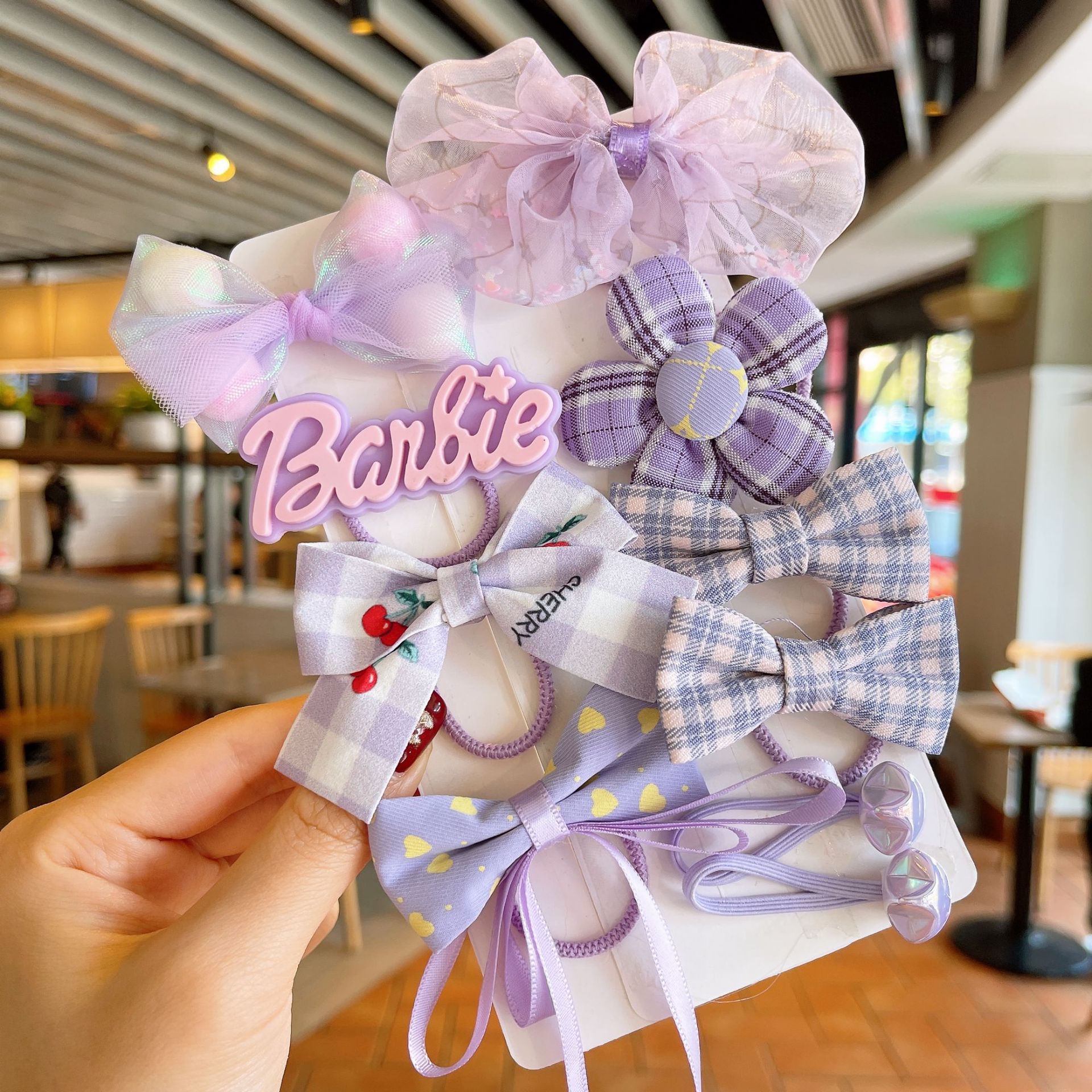 Banda de goma para niños cuerda de pelo para bebés tela para niñas arco de flores no duele accesorios para el cabello banda de pelo lindo Tocado de cola de caballo