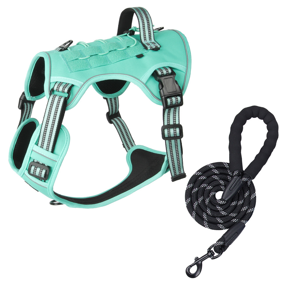 Chaleco táctico multifuncional entrenamiento al aire libre a prueba de explosiones estampado una sola chaleco de pecho táctico cinturón de pecho gran cuerda de tracción de perro