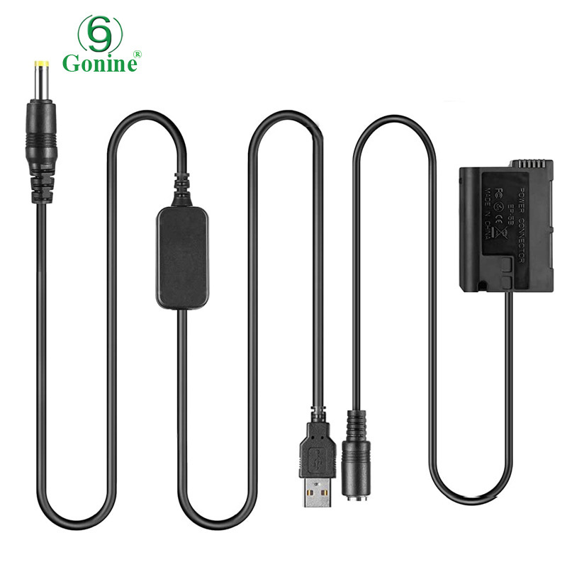 Gonine USB voltage regulating cable + EP-5B for Nikon EN-E15 fake battery D500 D7000, d8fiberglass