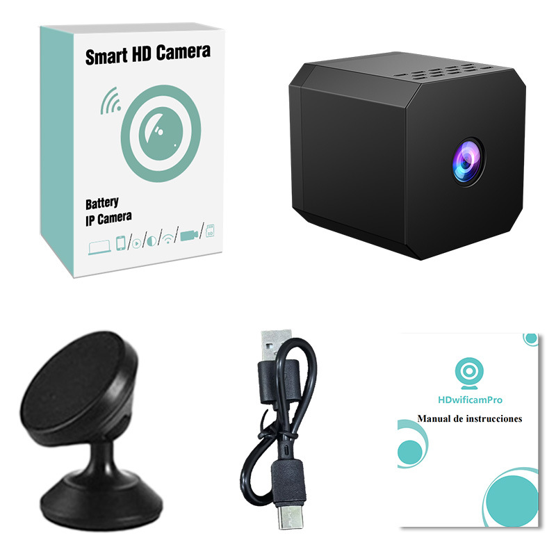 Fuente fábrica F1 inalámbrica WIFI cámara pequeña HD visión nocturna monitoreo remoto detección de movimiento cámara doméstica