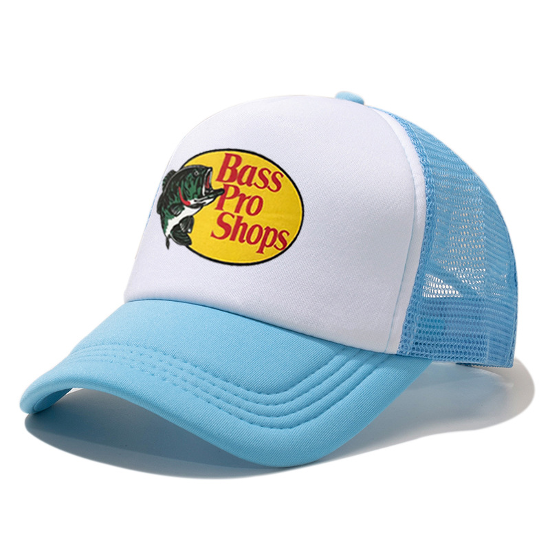 Cross-border Bass pro shops tapa del camión de Europa y América Venta caliente protección solar al aire libre pesca visera gorra sombrero para el sol