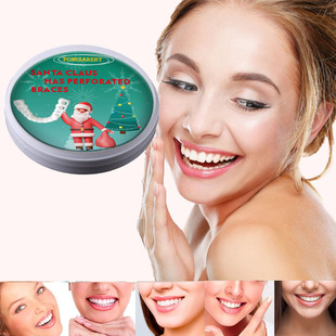 Temu Upper and Lower Braces Boxed Simulated Braces Silicone Whitening Braces