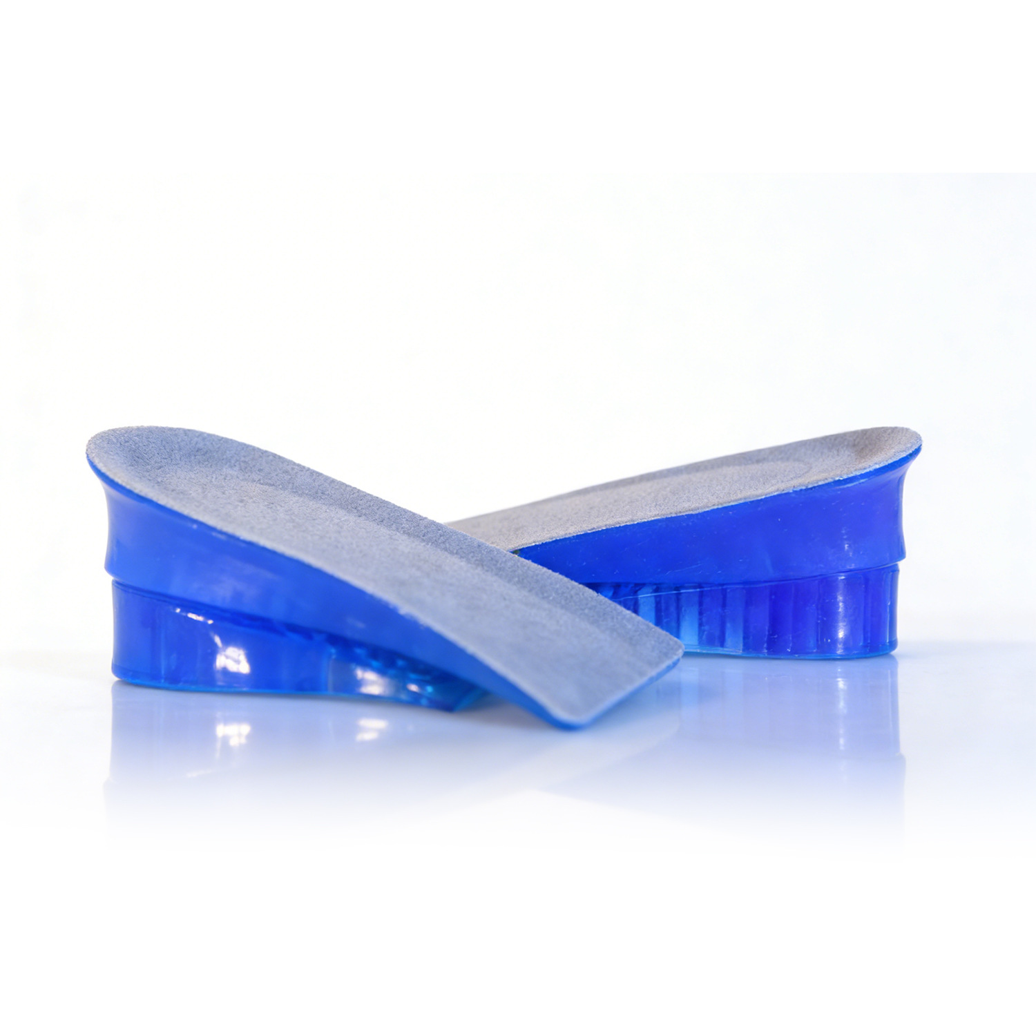 Precio de fábrica de silicona pegajosa plantilla invisible para hombres y mujeres espalda media almohadilla engrosada media almohadilla de talón de tamaño medio resistente al desgaste