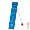 SQD018 Bookmark is single -sided bright blue