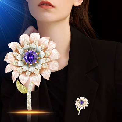 Yaxa sancaqları style high-end enamel flower