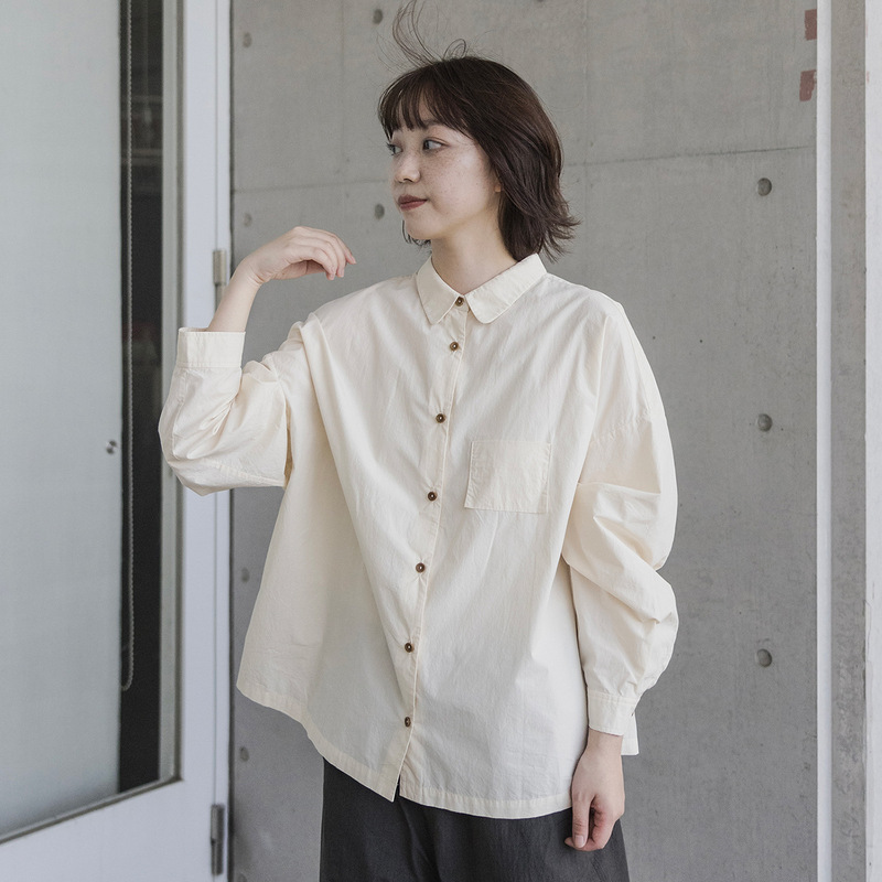 Yodao Spring New Product Cream Yellow Lapel Loose Casual Casual Temperament Long Sleeve Cardigan Shirt 24160