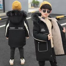 男童冬装棉衣加绒加厚棉服2025新款大童儿童外套潮洋气棉袄派克服